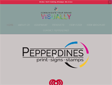 Tablet Screenshot of pepperdines.com